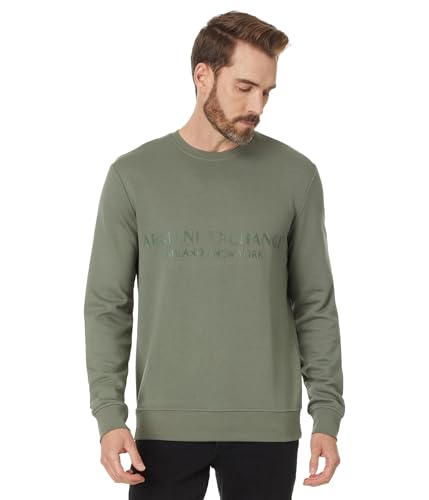 Armani Exchange Men's Milano/Ny Logo Crew Neck Sweatshirt