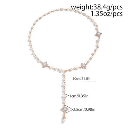 Long Pearl Tassel Chain Necklace Gold/Silver Plated CZ Cross Pendant Necklace Faux Pearl Beaded Long Chain Y Lariat Necklace Layered Pearl Cross Necklace for Women2