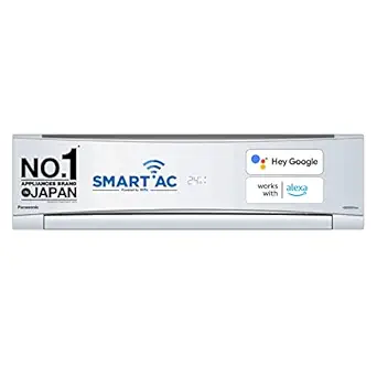 Panasonic 1 Ton 3 Star Wi-Fi Inverter Smart Split AC (Copper Condenser, 7 in 1 Convertible with additional AI Mode, PM 0.1 Air Purification Filter, CS/CU-SU12YKYWA,2023 Model, White)