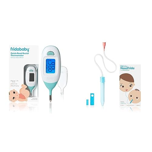 Image of Frida Baby Quick-Read Digital Rectal Thermometer & Baby Nasal Aspirator NoseFrida The Snotsucker by Frida Baby (Color - Clear)(Packaging May Vary)