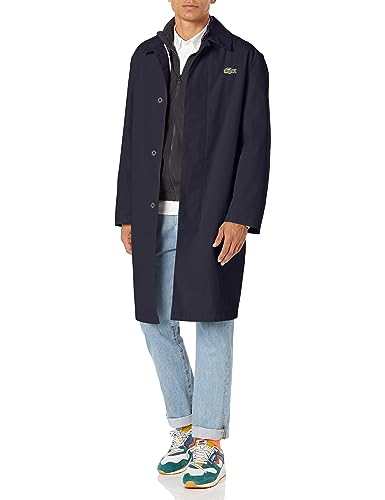 Lacoste Men's Front Pocket Trench Coat