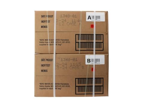 Wornick MRE Meals Ready to Eat, Inspection 2024, 2025 or Better, Emergency Food Supply, Survival Camping Outdoor 12 Pack (Random Bundle (A or B), 2, Count)