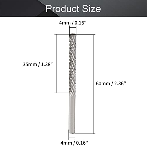 Fresa de corte cilíndrica HSS 4mm para minitaladro miniatura 2