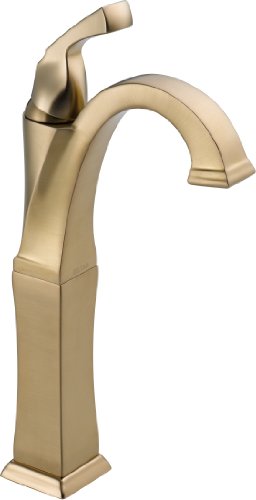 Exclusive Discount 90% Price DELTA FAUCET 751-CZ-DST Vessel, 5.35 x 2.13 x 5.35 inches, Champagne Bronze