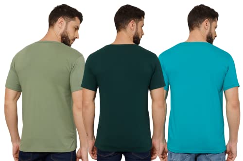 Image of T-Shirt for Men - 100% Cotton Casual T-Shirt | Half Sleeve, Round Neck 4 Way Stretch Fabric | Slim Fit T-Shirt