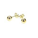 Ein Paar Ohrringe (2 Stück) NKlaus Paar 5mm KUGEL OHRSTECKER 585 Gold gelbgold OHRSCHMUCK OHRRINGE Kugelstecker 5573