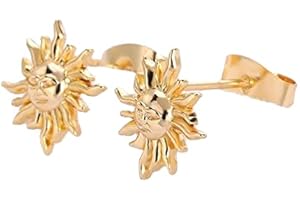 Exquisite Gold Sun Earrings: Celestial Adornments for a Radiant Glow