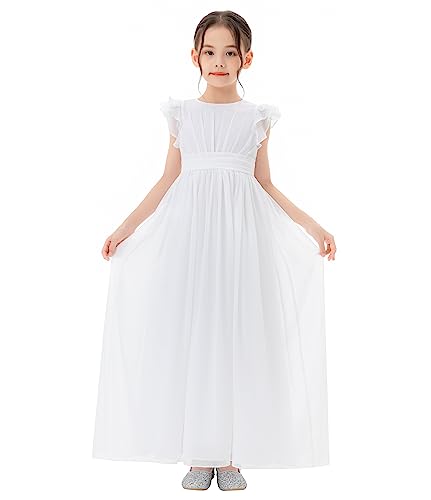 ekidsbridal Ruffle Chiffon Flower Girl Dresses for Special Occasions Junior Pageants 8224