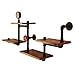 MYANYAN- Étagère Murale Industrielle Organisateur de Rangement de Tuyaux en Fer Forgé Rustique avec Étagères en Bois Étagères Flottantes de Décoration pour Salon, Chambre et Cuisine
