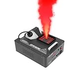 TITIDU Fog Smoke Machine,1500W Haze Machine RGB LED Fog Smoke Machine DMX Stage DJ Smoke Hazer Effect with Wireless Remote Controller