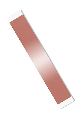 Image of TapeCase Copper Foil Tape with Acrylic Adhesive, Converted from 3M 1125, 9 inch Length, 1 inch Width, Rectangles (Pack of 100)