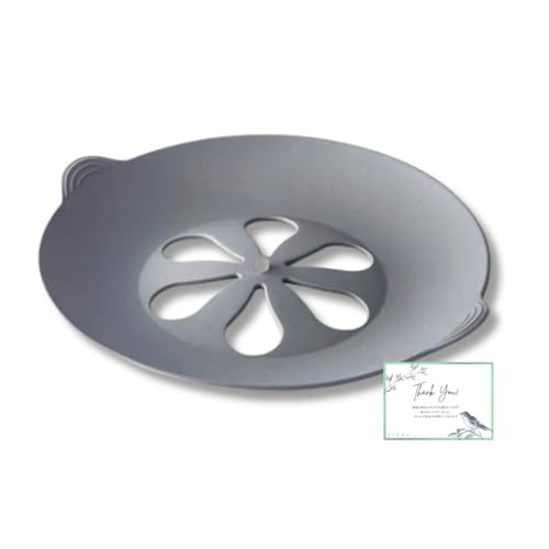 【TVで紹介】吹きこぼれない 鍋ふた 落とし蓋 シリコーン クッキングキャップ グレー シリコンのサムネイル