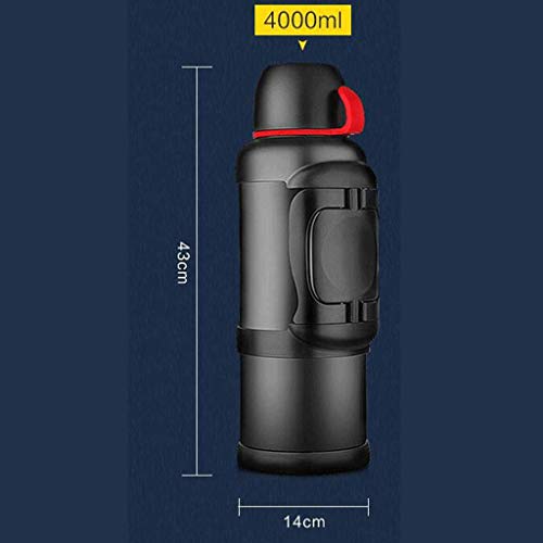 LXXSH Frasco Termo-térmica de Gran Capacidad de los Hombres de Recorrido de la Taza de Coches Caldera Botella portátil… - Imagen 3