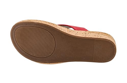 Image of Corkys Footwear Womens Carley Wedges, Featuring Corkys EVA Foam Cushioned Insoles, A 2.5 Inch Heel, Lightweight For All Day Wear, And Hook And Loop Closure