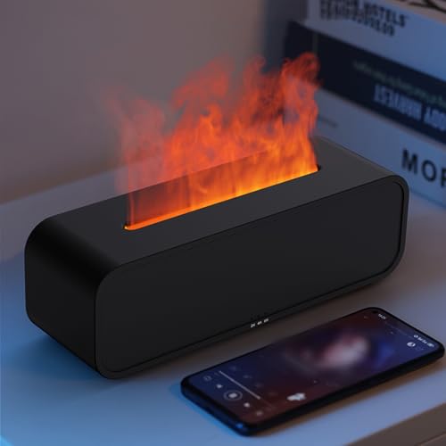 Flame Diffuser, Upgraded 7 Colors Essential Oil Diffuser for Home, Oil Diffuser Flame Noiseless Aromatherapy Diffuser Suitable for Office,Bedroom with Auto-Off Protection 250mL Flame Diffuser, Upgraded 7 Colors Essential Oil Diffuser for Home, Oil Diffuser Flame Noiseless Aromatherapy Diffuser Suitable for Office,Bedroom with Auto-Off Protection 250mL