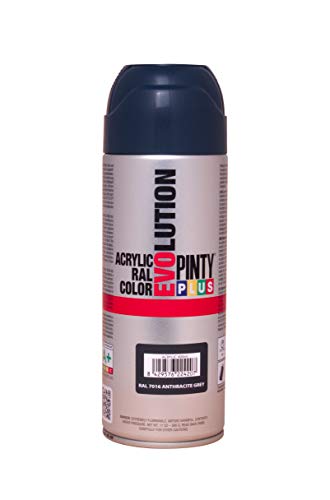 PINTYPLUS EVOLUTION 545 Pintura Spray Acrílica Brillo 520cc Anthracite Grey Ral 7016, Non Concerné, Estándar