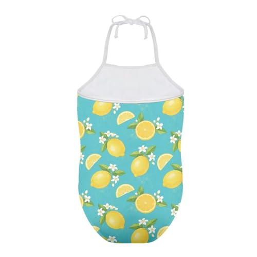 Image of ELEQIN Cartoon Animal Cute Girls One Piece Swimsuit Adjustable Swimwear for 3Y-10Y