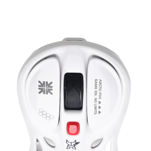 Image of Arctic Fox Alien-X Gaming Wireless Mouse, Tri-Mode (2.4G /Bluetooth /Wired), 4800 DPI, 1000Hz Ergonomic Hollow RGB Rechargeable Type-C for Mac /Laptop /iPad /Office (Star White)