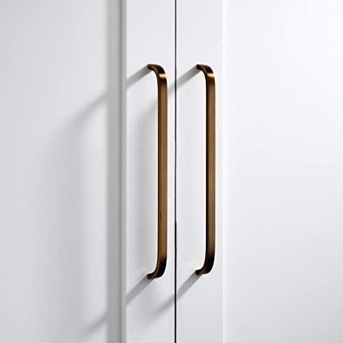 Solid Brass Bar Handles, Antique Gold, PH88 - Hole Centre 128mm - Image 3