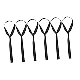 FIXOSHEE 6 Stück Teiliges Schwerlast Soft Loop Zurrgurte Schwarz Sicheres Verzurren von Motorrädern Rollern und Geländefahrzeugen Kratzschutz durch Weiche Schlaufen Mehrfachverbindung für