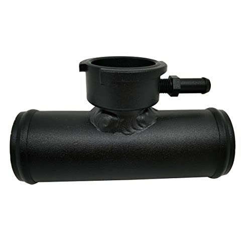 Hchcspeed 35Mm Aluminum Inline Filler Neck Radiator Hose With Cap Black #TOP4