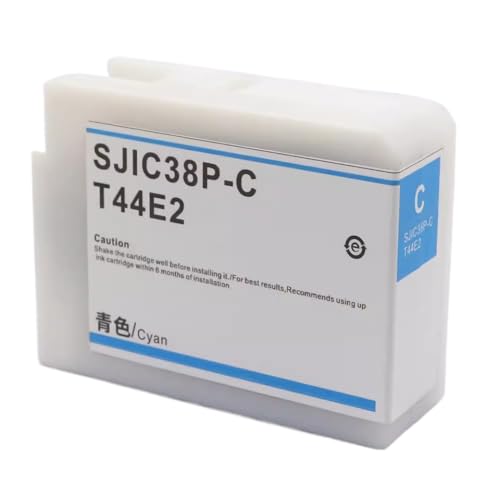 Cartouche d'encre SJIC38P cyan pour impression d'étiquettes couleur CW-6030A et C6530P