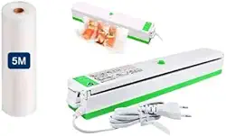 Seladora a Vácuo Automática + Rolo de Saco Embalagem 30cm x 5m | Conservação de Alimentos, Cozinha Prática e Econômica