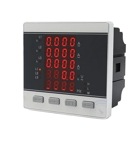 Multimètre numérique triphasé Volt LN LL fréquence panneau LED 100A