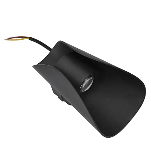 Lámpara de pared LED negra 6W iluminando zonas interiores y exteriores 4