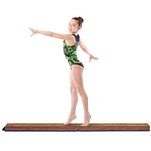  COSTWAY Poutre Gymnastique Pliable, Poutre D'é...