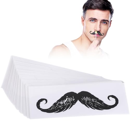 IWOWHERO Pegatinas de Cera para Depilación Nasal 50 Piezas Accesorios Suaves y Seguros para Eliminar Vello y Suciedad en Nariz y Bigote Uso Profesional y Doméstico