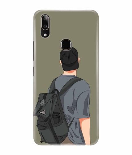 Image of School Boy College Boy Printed Hard Back Case Cover & Compatible for Vivo Y91 / Vivo Y93 / Vivo Y95 (Multicolor) - D1813