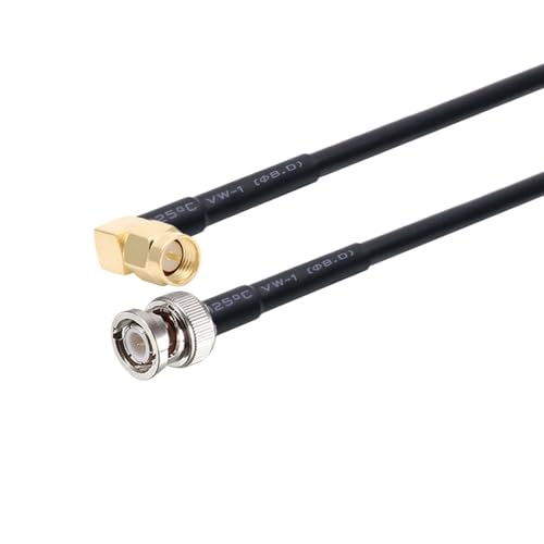 RG58�P�[�u�� BNC�I�X-SMA�I�X�v���O RG-58 50�I�[�� RF�����P�[�u�� �R�l�N�^�A�_�v�^ RF�W�����p�[�s�O�e�[��(SMA M90 to BNC M,10M)