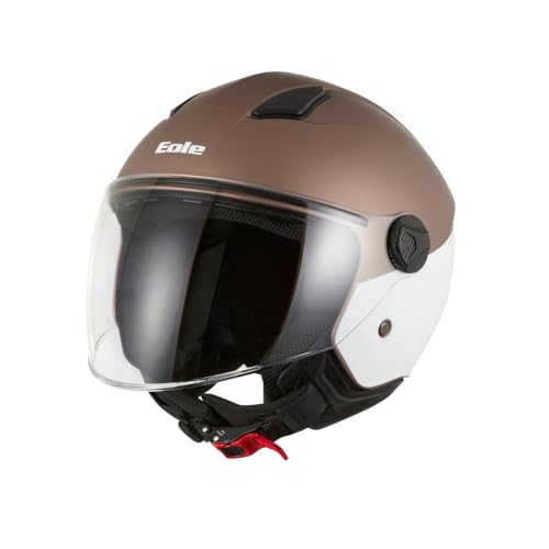 Casco jet EOLE Coconut blanco moto scooter homologación ECE 22.06 talla XS carcasa ABS resistente