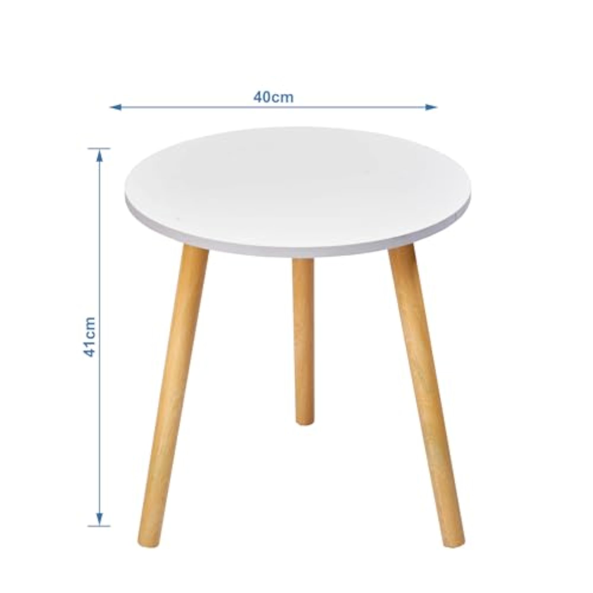 Small Modern Wooden End Table for Living Room