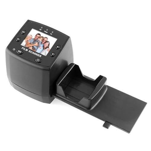 Vituord Mini Scanner Digitale per Pellicole E Diapositive, con Schermo LCD a Colori da 2,4 Pollici, Alimentatore per Diapositive, Converte Diapositive da 35 Mm, 126, 110, 8 Mm in Immagini JPEG