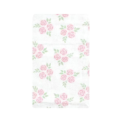 Image of Hudson Baby Unisex Baby Cotton Flannel Burp Cloths, Pastel Butterfly, One Size