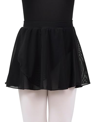 Girls Ballet Practice Skirt with Flowy Mesh Fabric2