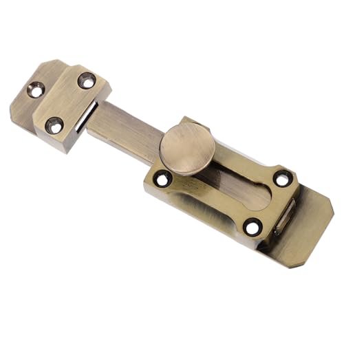 Kisangel アンティークデザイン頑丈ドアラッチ スライド式亜合製 フレンチドア 浴室 パティオ用 簡単設置 多用途セキュリティボルト