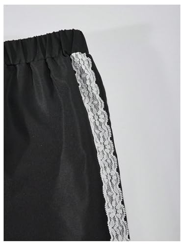 GORGLITTER Girl's Baggy Pants Cute Bow Lace Trim Wide Leg Sweatpants with Pockets3