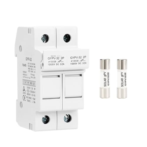 Portafusibles CC paralelo y fusible Solar PV 1000VDC para evitar averías por cortocircuito