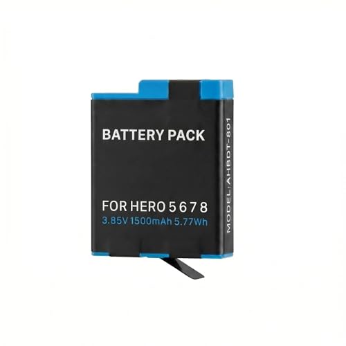 1500mAh Ersatz Akku für GoPro Hero 8 Hero 7/6/5 Actioncam AHBDT-801 1 Stück