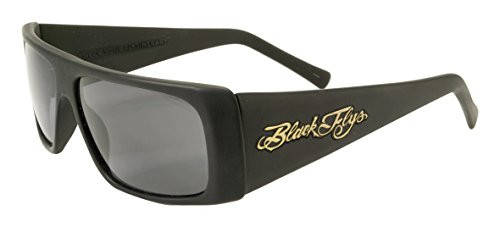 Black Flys Fly Straight Sunglasses - Matte Black - Smoke