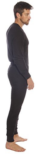 At The Buzzer Thermal Underwear Set for Men 95962-Black-L