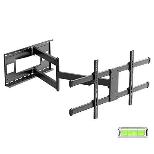 Full Motion Long Arm TV Wall Mount with 40 inch Extension, Wall Mount TV Bracket Fits Most 43-80 inch Flat&Curved LED Screen TVs, Swivel Tilt Arm Extension with Max VESA 800x400mm, Holds up to 110lbs