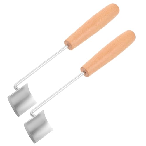WEKADRIN 2 Piezas Pelador de Maíz con Mango de Madera Acero Inoxidable Cortador de Mazorca Manual para Cocina Herramienta Resistente para Pelar y Desgranadora para Uso Doméstico y Exterior