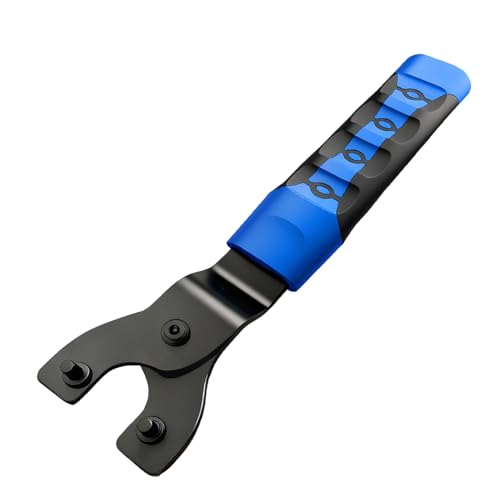 Genérico Llave para Amoladora - Herramienta De 2 Garras - Abertura Ajustable de 6 a 47 mm con Empuñadura de Goma Antideslizante y Herramienta para Esmeril - Para Mecánica, Rectificado Y