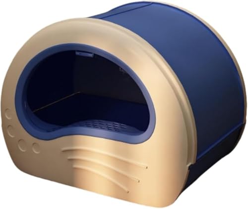 KOKUMON特大の完全密閉引き出し型猫トイレは外部からの飛沫を防ぎ、防臭機能を備えた特大一体型猫トイレは掃除が簡単で、猫砂の飛散も防ぎます