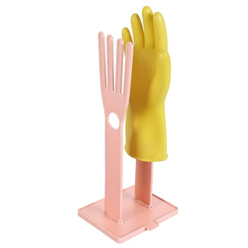Estante de secado de ropa de goma reutilizable y soporte para guantes de platos o trapos