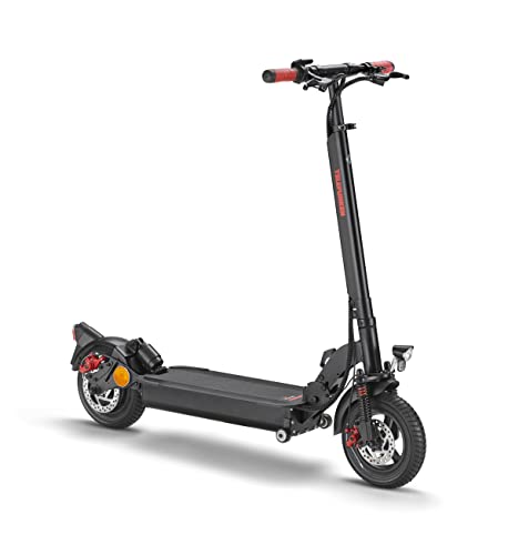 Telefunken Synergie S950 E-Scooter mit Straßenzulassung ABE | Vollgefedert Elektroroller mit 50 km Reichweite, 10' Luftreifen und Scheibenbremsen